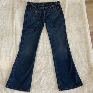 7 for all mankind unique zipper pocket jeans